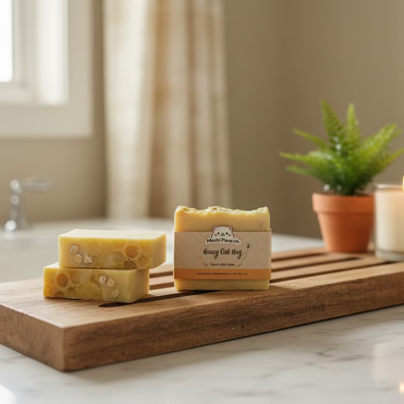 Honey Oat Hug Goats Milk Soap