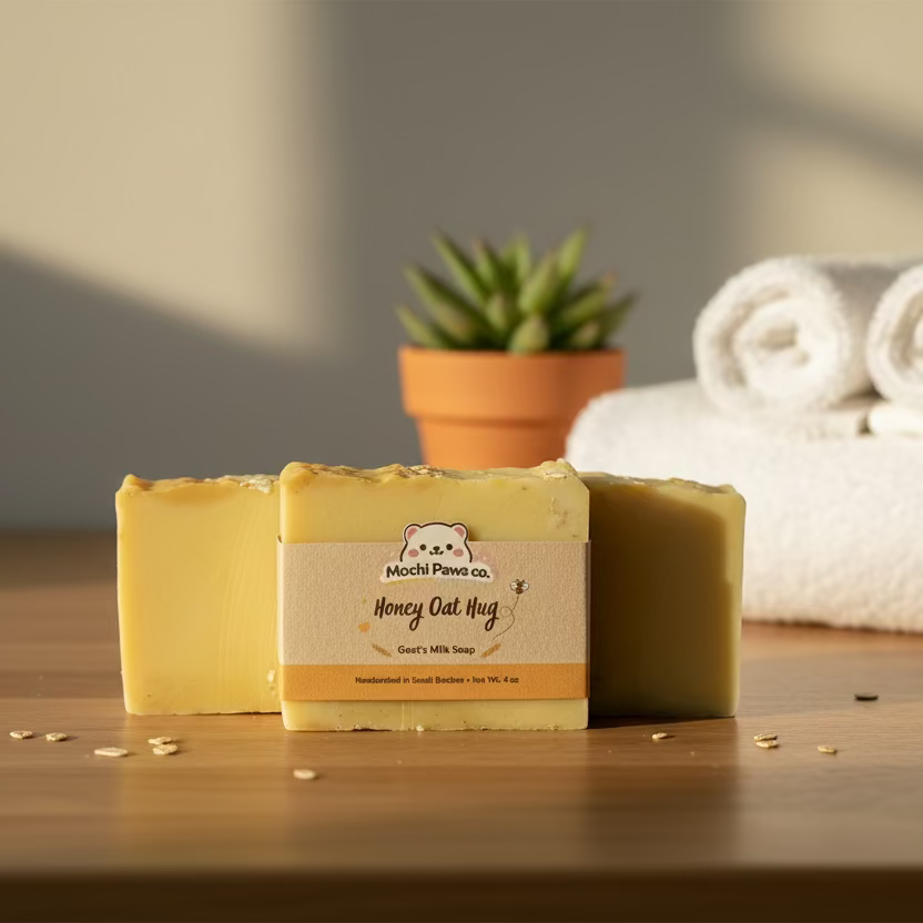 Honey Oat Hug Goats Milk Soap￼